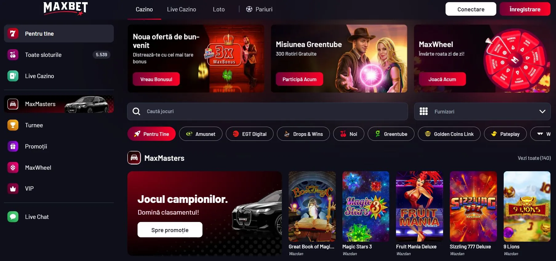 Lista cazinouri online Maxbet